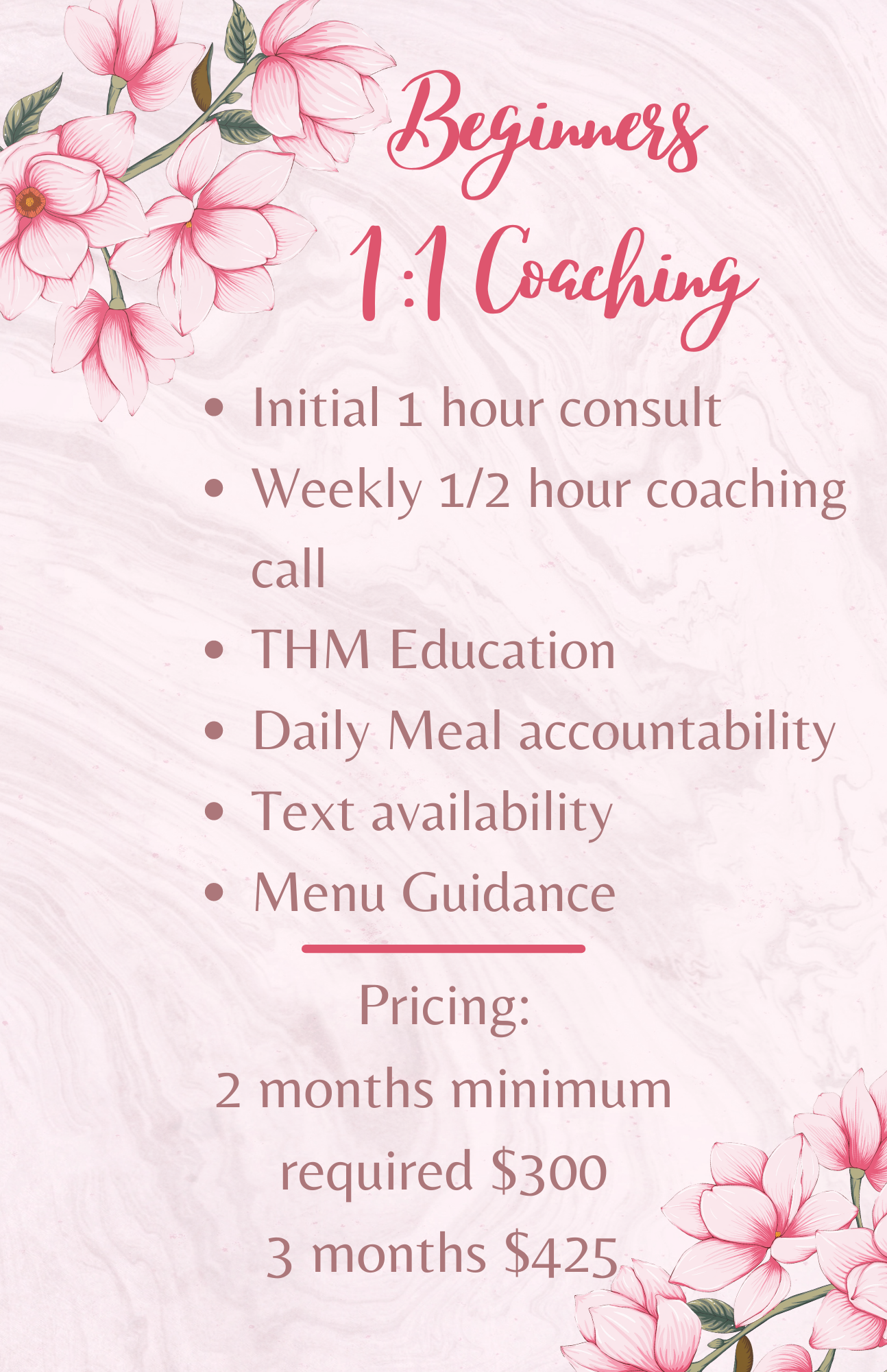 Blossoming Health Beginners Coaching